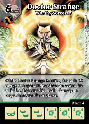 Marvel Dice Masters  Avengers Infinity Gauntlet card 66 Doctor Strange: Worthy Sorcerer