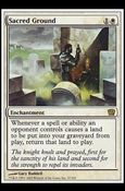 Magic the Gathering: 9th Edition (Base Set) card 37 Sacred Ground