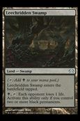 Magic the Gathering: Planechase (Base Set) card 135 Leechridden Swamp