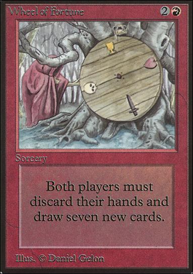 Magic the Gathering: Limited Edition Beta (Base Set) card 184 Wheel of Fortune
