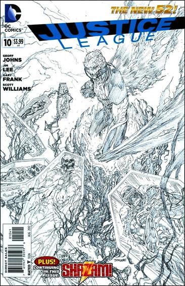 Justice League (2011) issue 10-E Jim Lee 1:200 Sketch Cover