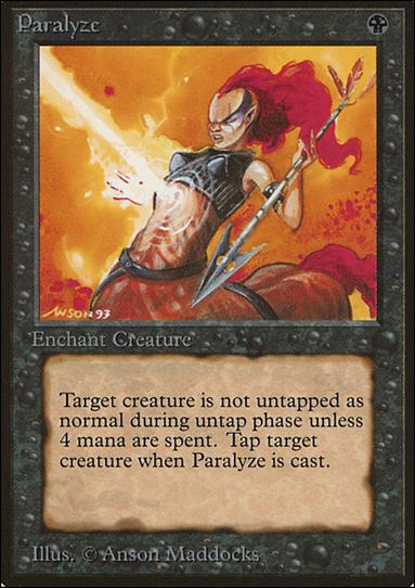 Magic the Gathering: Limited Edition Beta (Base Set) card 120 Paralyze