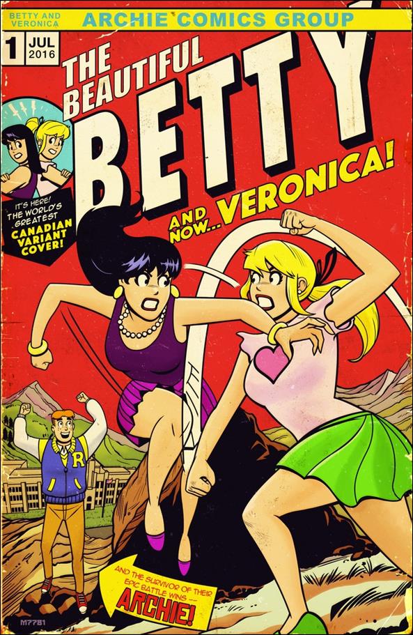 Betty and Veronica (2016) issue 1-YC Marco D'Alfonso Stadium Comics Cover
