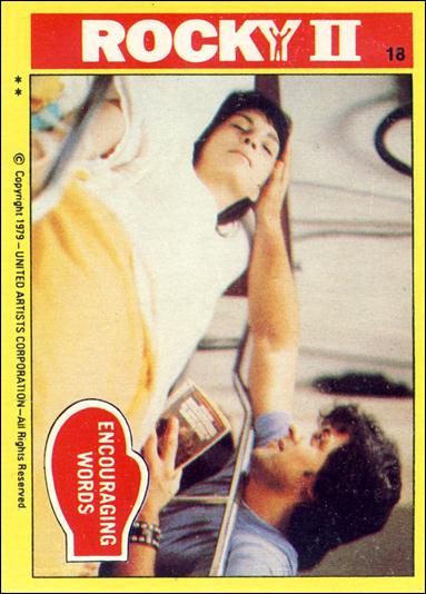 Rocky II (Base Set) card 18 Encouraging Words