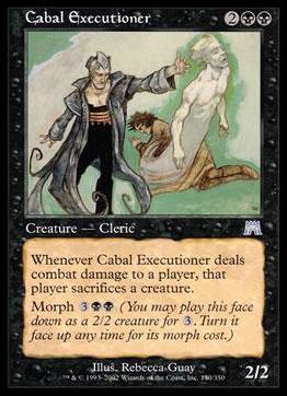 Magic the Gathering: Onslaught (Base Set) card 130 Cabal Executioner