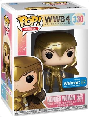 POP! Heroes figure 330 Wonder Woman Golden Armor (Wings Out) Walmart