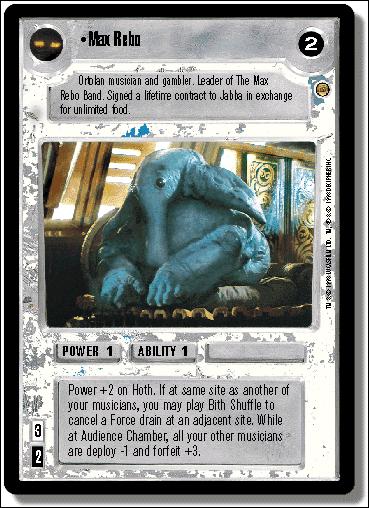 Star Wars: Jabba's Palace Limited (Base Set) card 115 Max Rebo