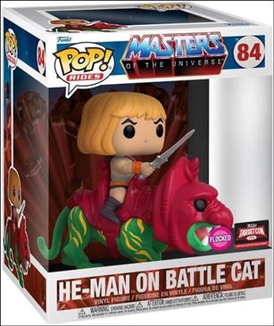 POP! Rides figure 84-B He-Man on Battlecat (Flocked) Target Con Exclusive