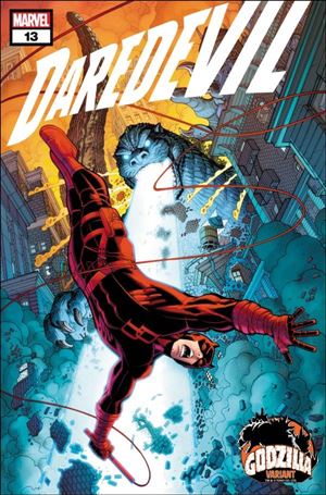 Daredevil (2023) issue 13-C Nick Bradshaw Godzilla Cover