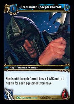 World of Warcraft: Through the Dark Portal (Base Set) card 191 Steelsmith Joseph Carroll