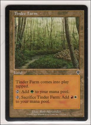 Magic the Gathering: Invasion (Base Set) card 329 Tinder Farm