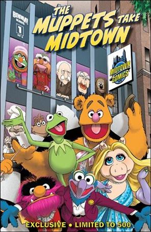 Muppet Show issue 1-C Amy Mebbersen Midtown Comics Cover 1/500