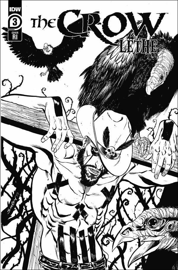 Crow: Lethe issue 3-C Tim Seeley 1:10 Black & White Cover