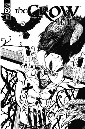 Crow: Lethe issue 3-C Tim Seeley 1:10 Black & White Cover