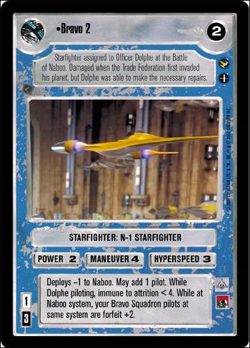 Star Wars: Theed Palace Limited (Base Set) card 117 Bravo 2