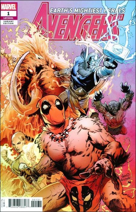 Avengers (2018/07) issue 1-C Greg Land Deadpool Party Cover