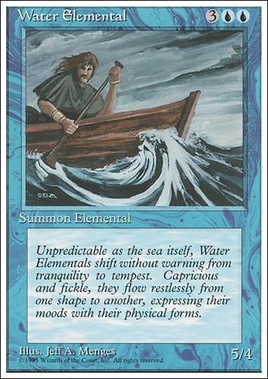 Magic the Gathering: 4th Edition (Base Set) card 115 Water Elemental