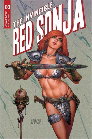 Invincible Red Sonja issue 3-B Joseph Michael Linsner Cover