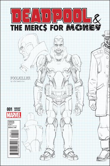Deadpool & the Mercs for Money (2016/04) issue 1-E Mike Hawthorne 1:20 Design Cover