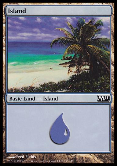 Magic the Gathering: 2011 Core Set (Base Set) card 236 Island