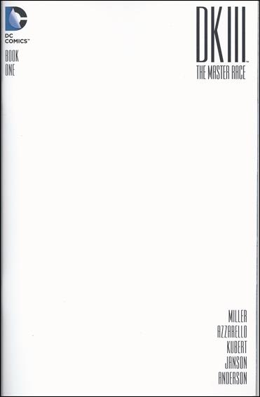 Dark Knight III: The Master Race issue 1-H Blank/Sketch Cover