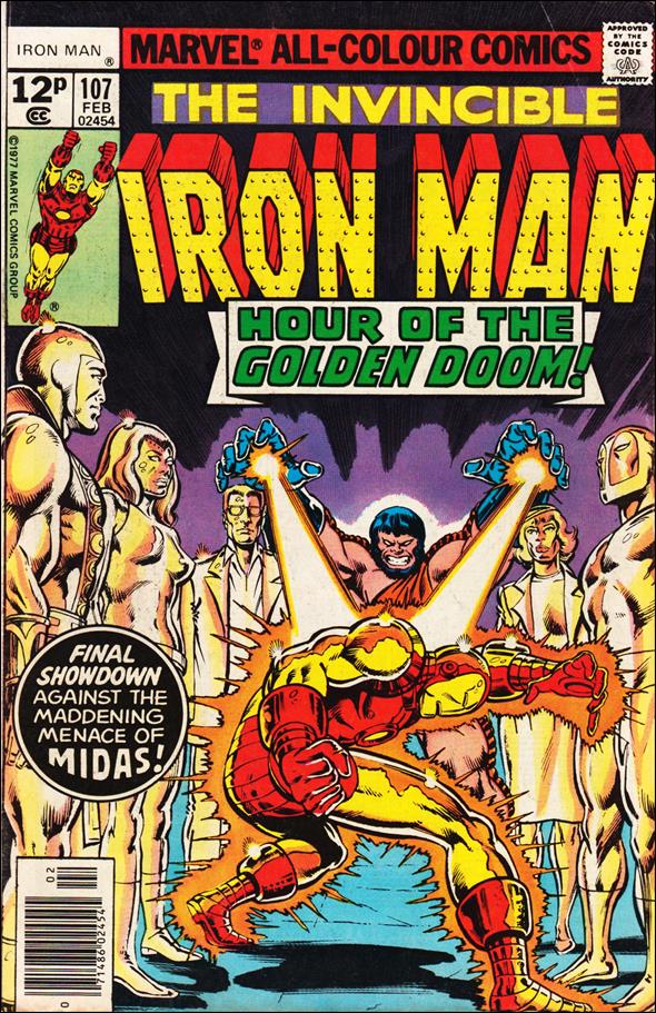 Iron Man (1968) issue 107-B UK Price Cover