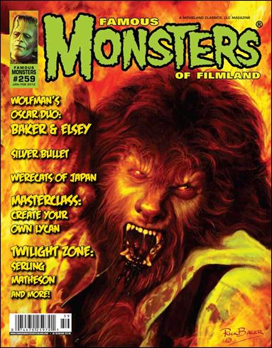 Famous Monsters of Filmland issue 259 Wolfman Diamond Cover