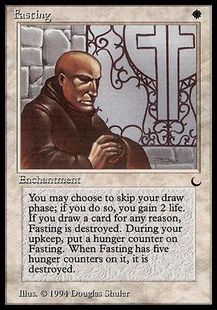 Magic the Gathering: The Dark (Base Set) card 7 Fasting