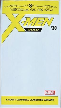 X-Men: Gold issue 30-C Polybagged J. Scott Campbell Classified Cover