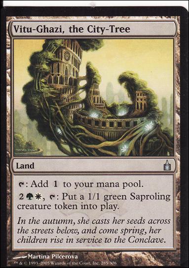 Magic the Gathering: Ravnica (Base Set)  card 285 Vitu-Ghazi, the City-Tree