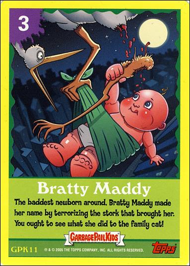 Garbage Pail Kids All-New Series 4 (Game Card Subset) card GPK11 Bratty Maddy