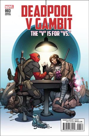 Deadpool v Gambit issue 3-B Pasqual Ferry Cover