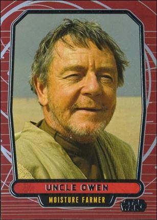 Star Wars Galactic Files (Base Set) card 102 Uncle Owen Moisture Farmer