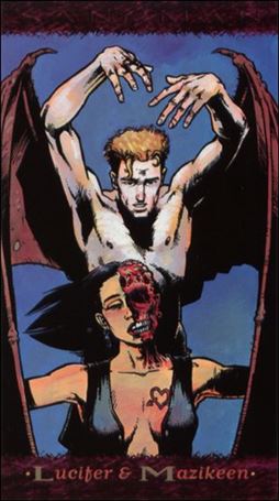 Sandman Trading Cards (Base Set) card 66 Lucifer & Mazikeen