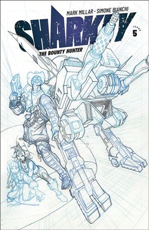 Sharkey the Bounty Hunter issue 5-B Simone Bianchi Sketch Cover