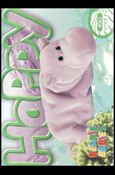 Beanie Babies Series 4 (Base Set) card 193 Happy