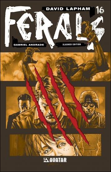 Ferals issue 16-D Slashed Cover 1:3