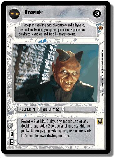 Star Wars: Jabba's Palace Limited (Base Set) card 97 Devaronian