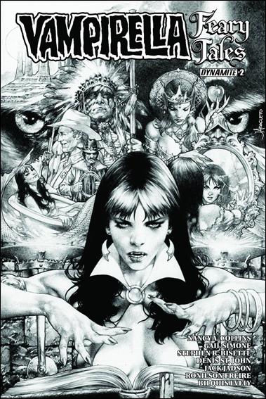 Vampirella: Feary Tales issue 2-D Jay Anacleto 1:10 Black & White Cover