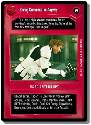 Star Wars: Premiere Limited (Base Set) card 106 Boring Conversation Anyway