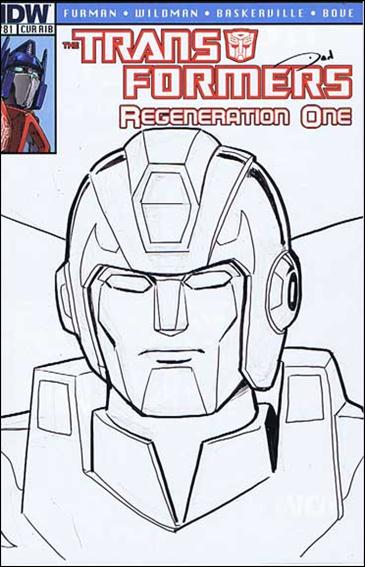 Transformers: Regeneration One issue 81-D Dan Khanna 1:50 Hand-Drawn Sketch Cover