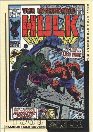 Hulk Film and Comic Cards (Famous Hulk Covers Subset) card FC14 The Incredible Hulk Cover #122 - 1969