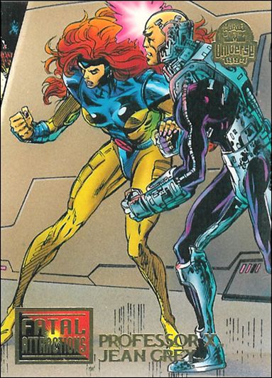 Marvel Universe: Series 5 (Base Set) card 18 Professor X and Jean Grey