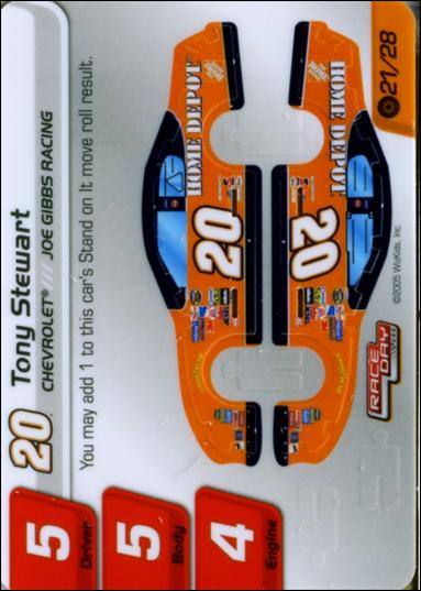 NASCAR Race Day 2005 (Base Set) card 21.1 Tony Stewart