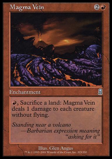Magic the Gathering: Odyssey (Base Set) card 203 Magma Vein