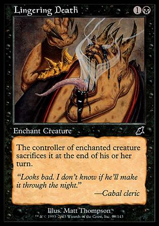 Magic the Gathering: Scourge (Base Set) card 69 Lingering Death