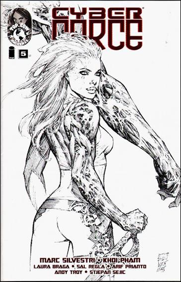 Cyberforce (2012) issue 5-D Marc Silvestri 1:100 "Ballistic" Sketch Cover