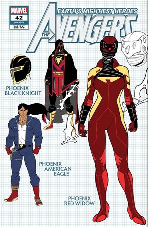 Avengers (2018/07) issue 42-E Javier Garron 1:10 Design Cover
