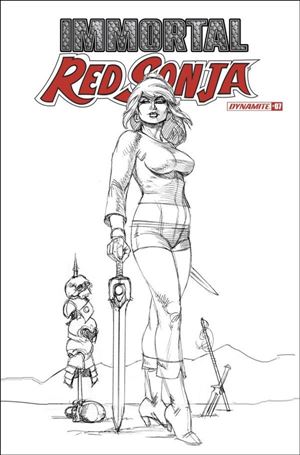 Immortal Red Sonja issue 7-G Joseph Michael Linsner 1:15 B&W Cover