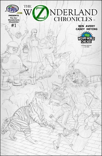Oz/Wonderland Chronicles issue 1-C Joe Jusko Wizard World Chicago Sketch Cover 1/500